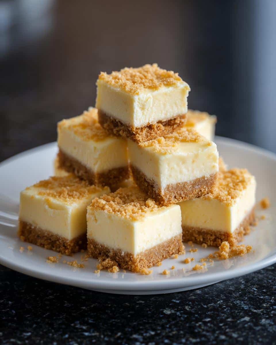 Mini cheesecake squares - detail 1