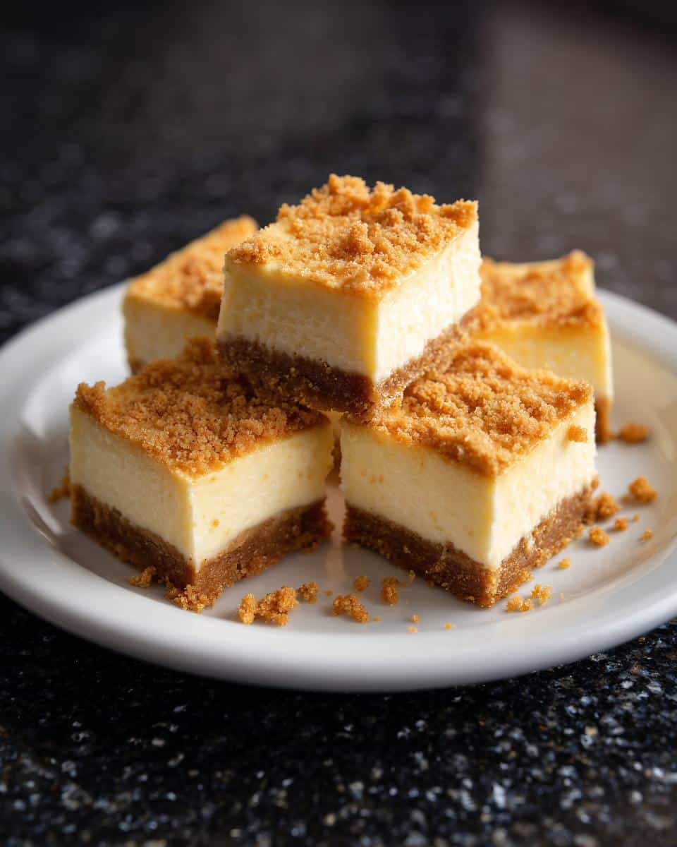 Mini cheesecake squares - detail 2