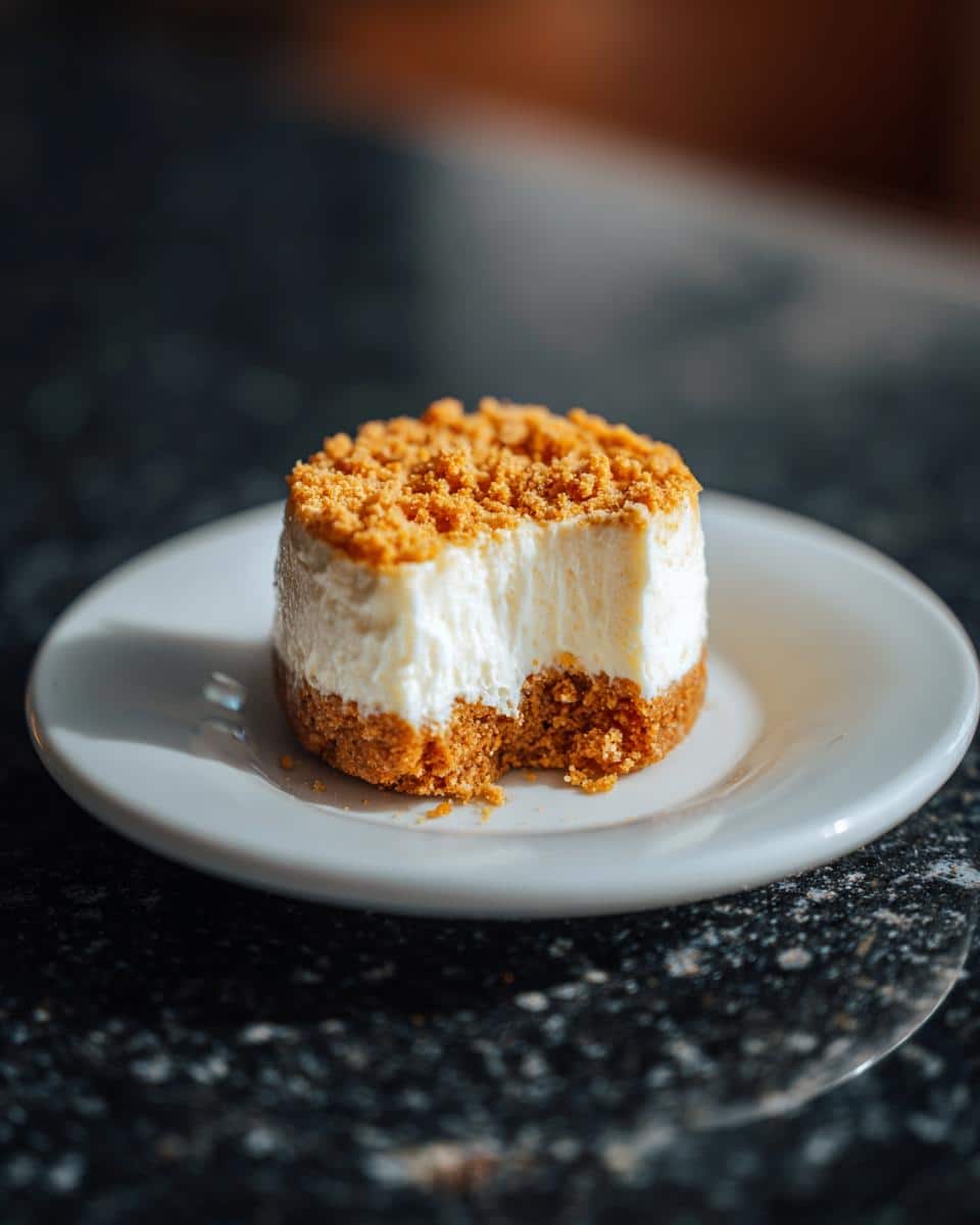 Mini cheesecake with biscuit base - detail 1