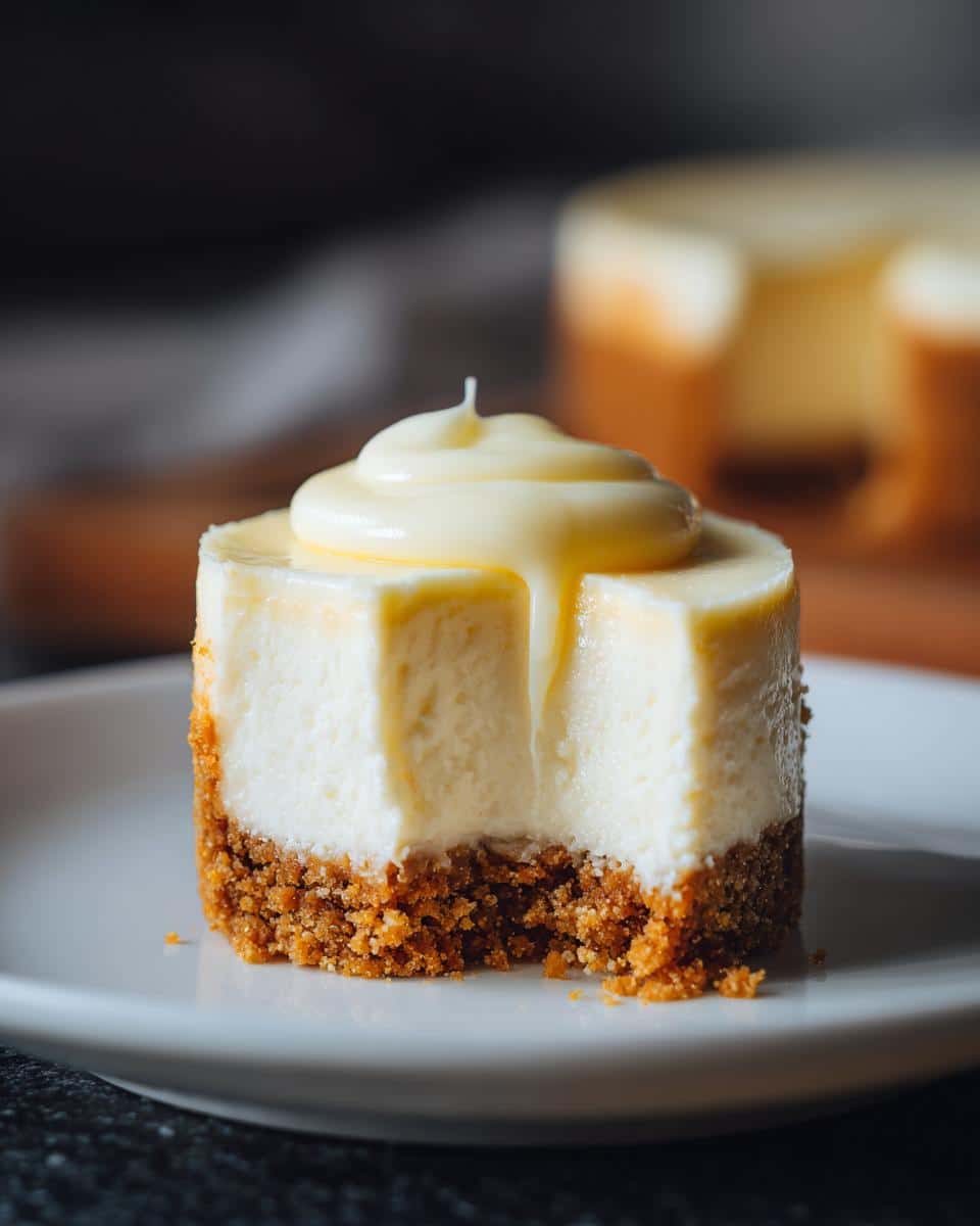 Mini cheesecake with biscuit base - detail 3