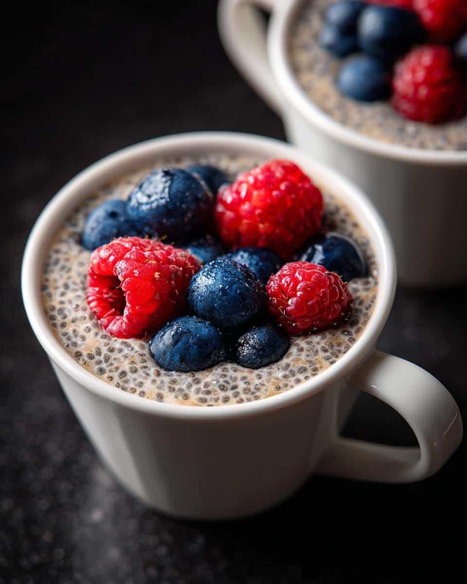 Mini chia pudding cups - detail 1