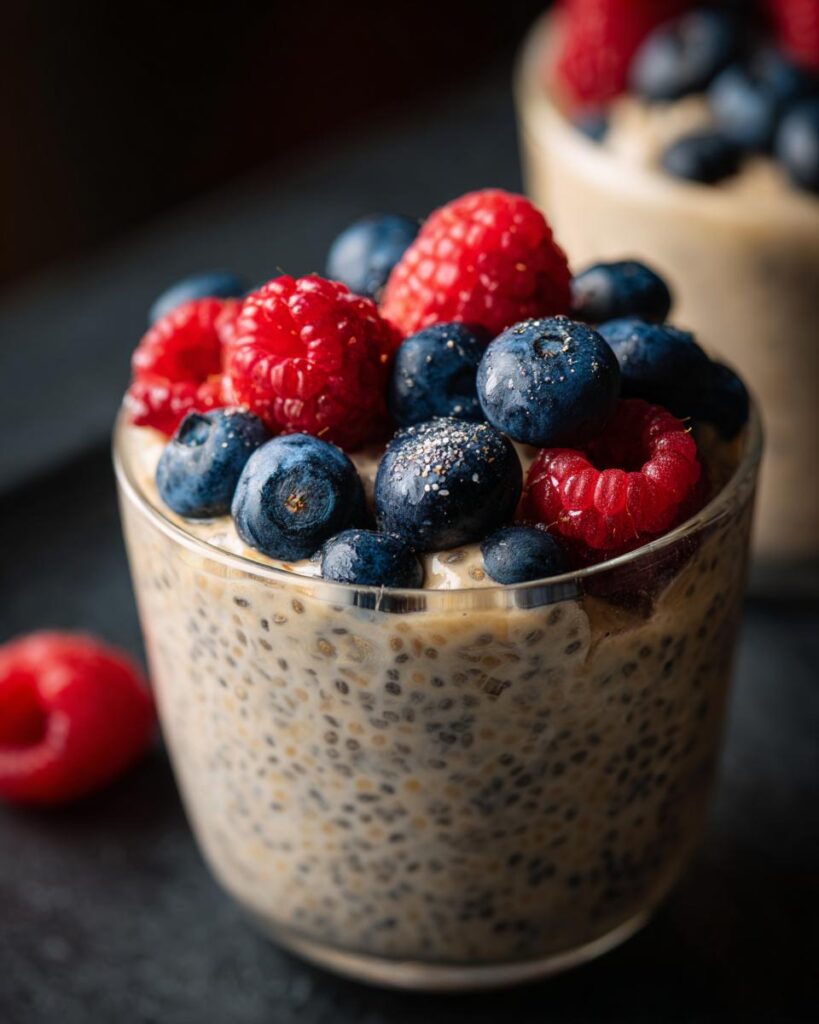 Mini chia pudding cups
