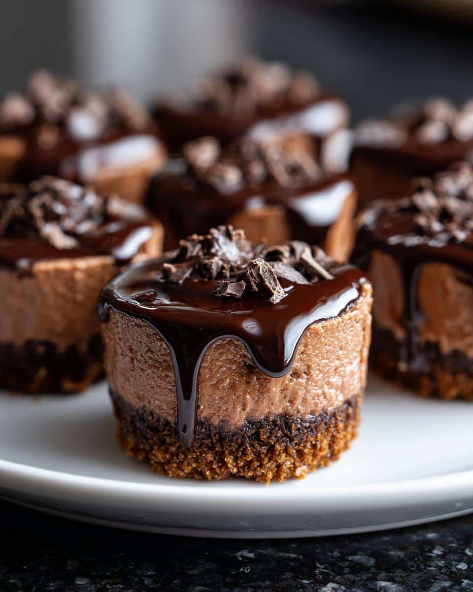 Mini chocolate cheesecake bites - detail 1