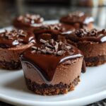 Mini chocolate cheesecake bites