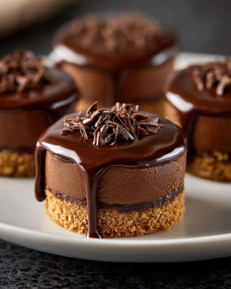 Mini chocolate cheesecake bites - detail 2