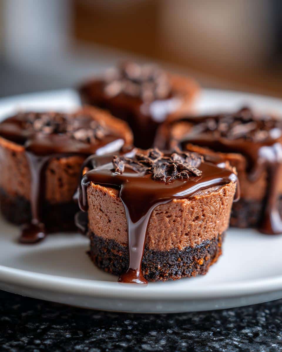 Mini chocolate cheesecake bites - detail 3