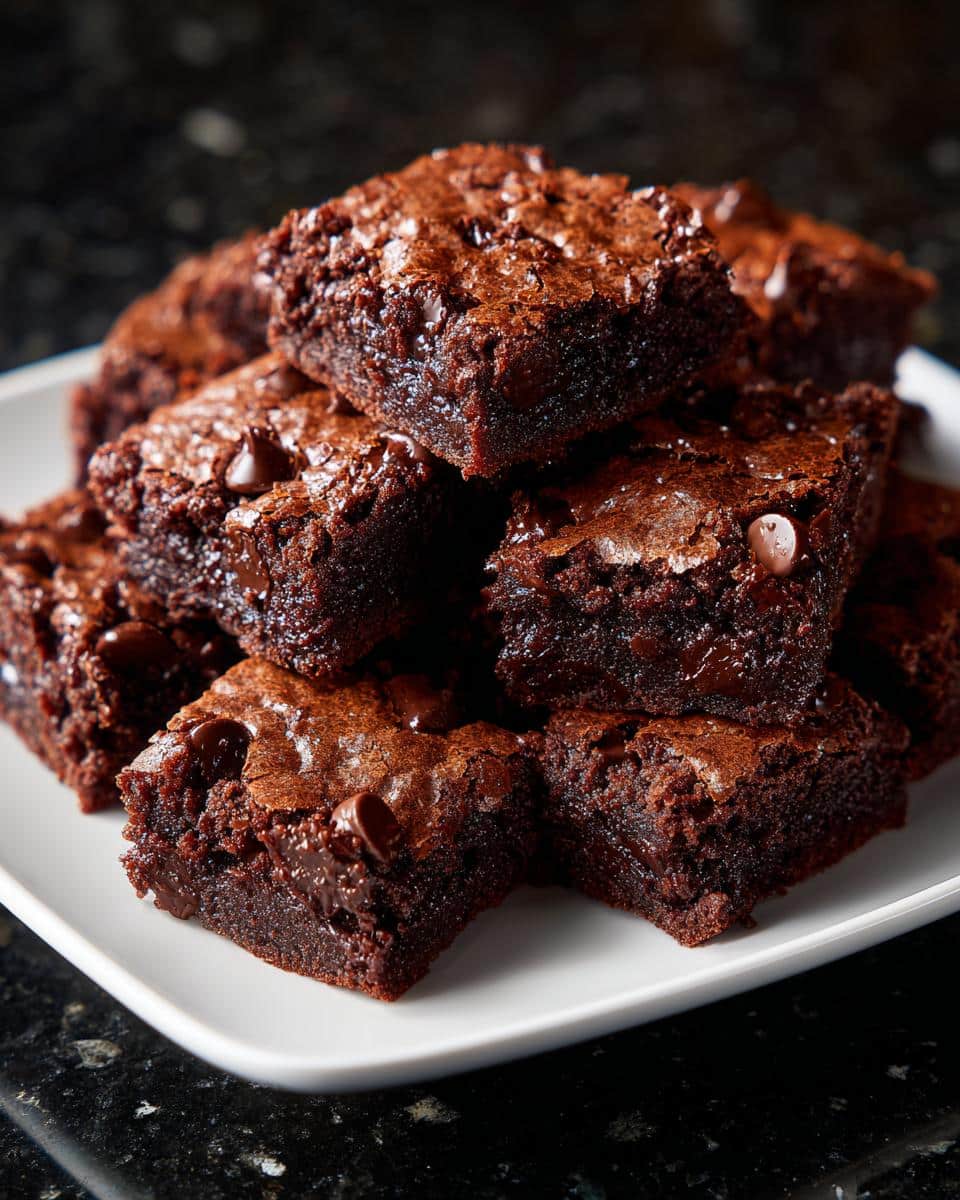 Mini chocolate cookie squares - detail 1