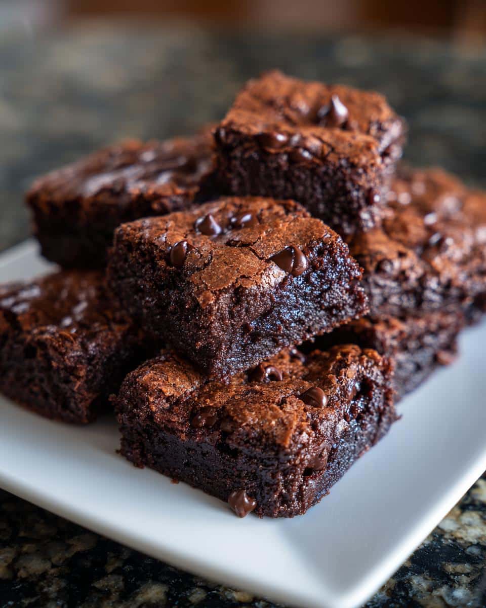 Mini chocolate cookie squares - detail 2