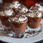 Mini chocolate dessert shooters