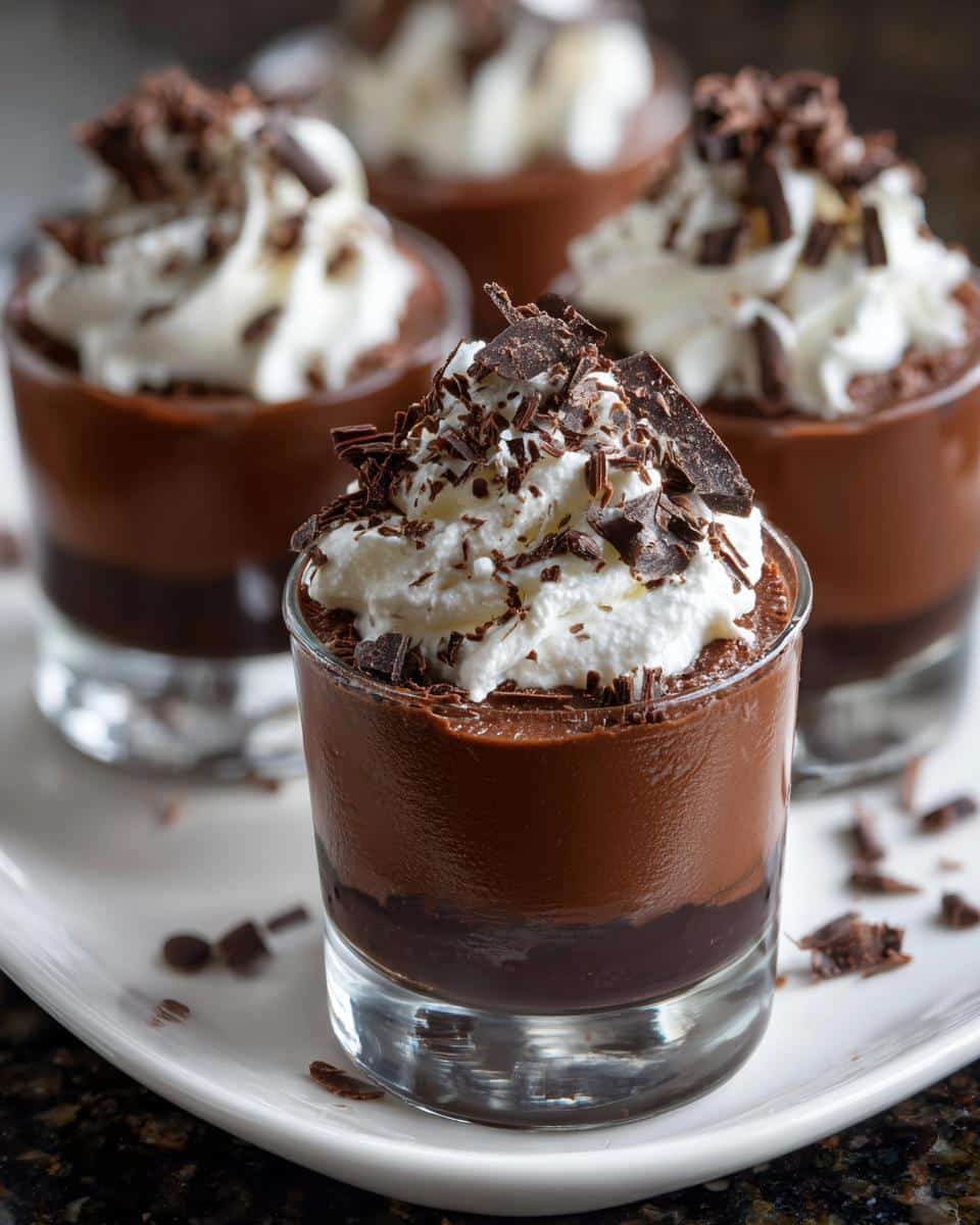 Mini chocolate dessert shooters - detail 2