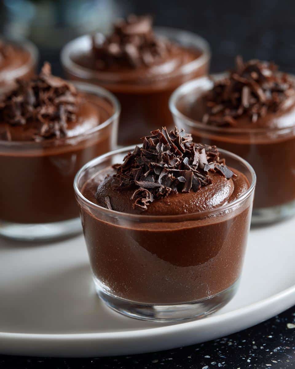 Mini chocolate mousse cups - detail 2