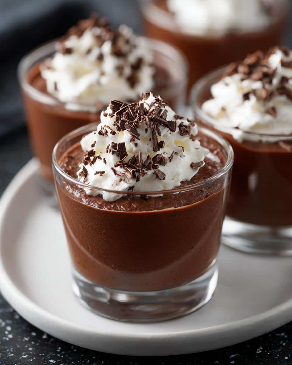 Mini chocolate pudding shots - detail 2