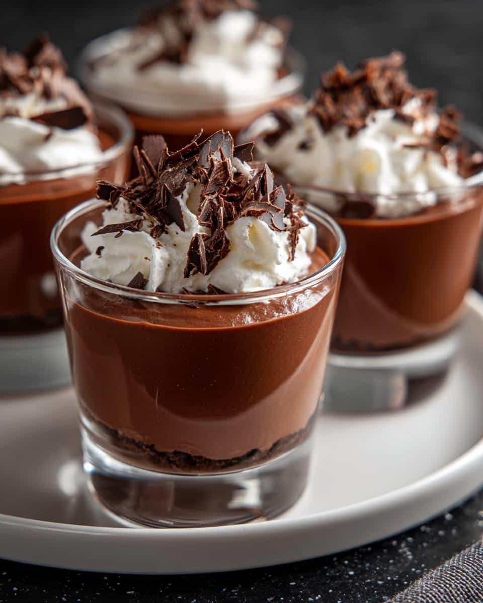 Mini chocolate pudding shots - detail 3