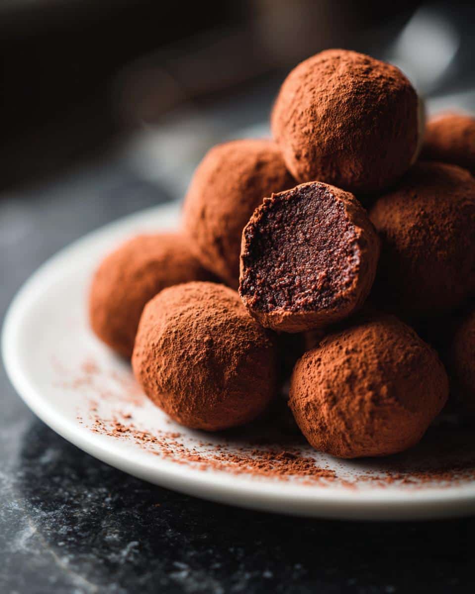 Mini chocolate truffles - detail 2