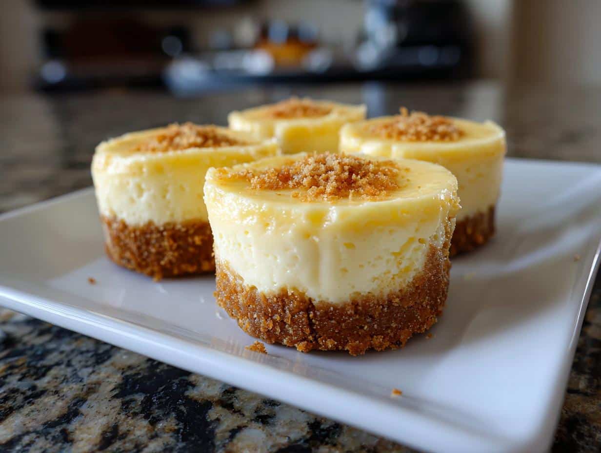 Mini classic cheesecake bites