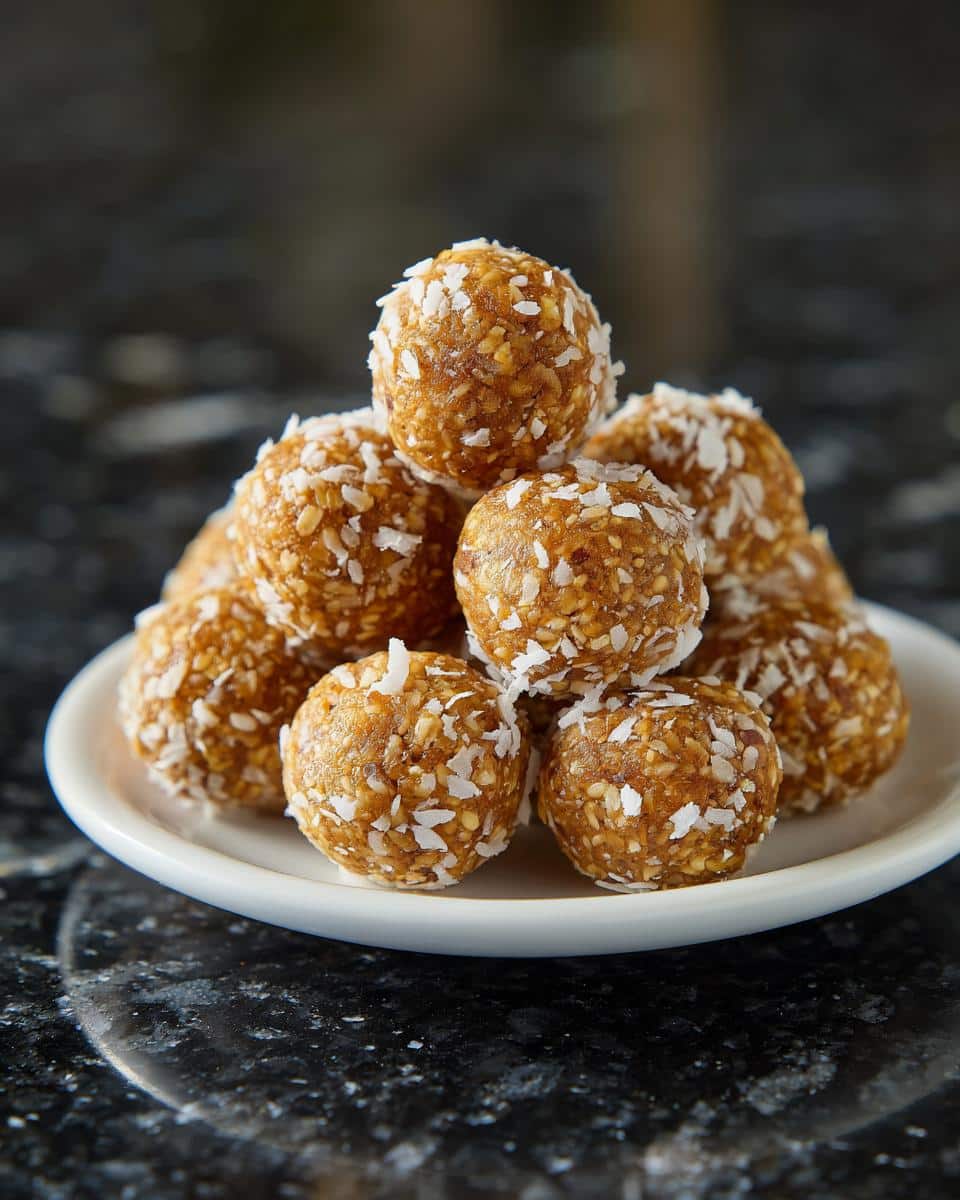 Mini coconut energy bites - detail 1