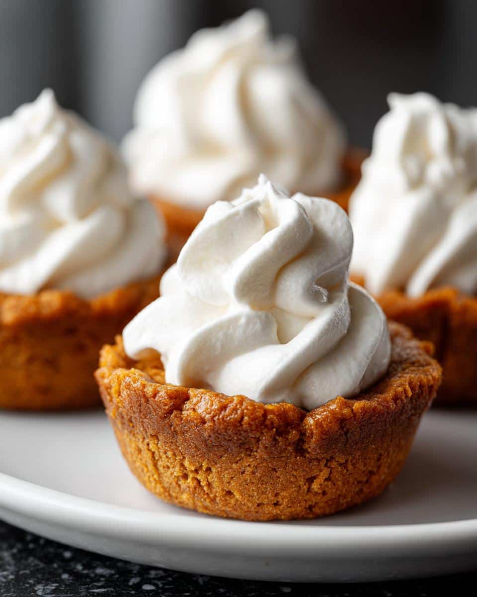 Mini cookie cups with cream - detail 1