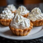 Mini cookie cups with cream