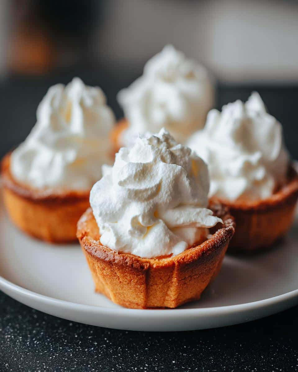 Mini cookie cups with cream - detail 2