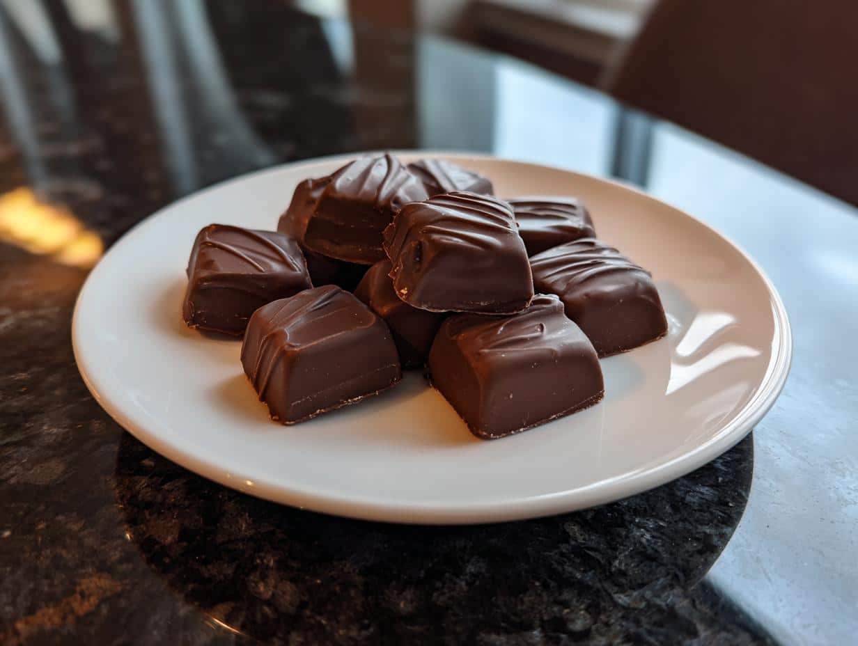 Mini dark chocolate bites