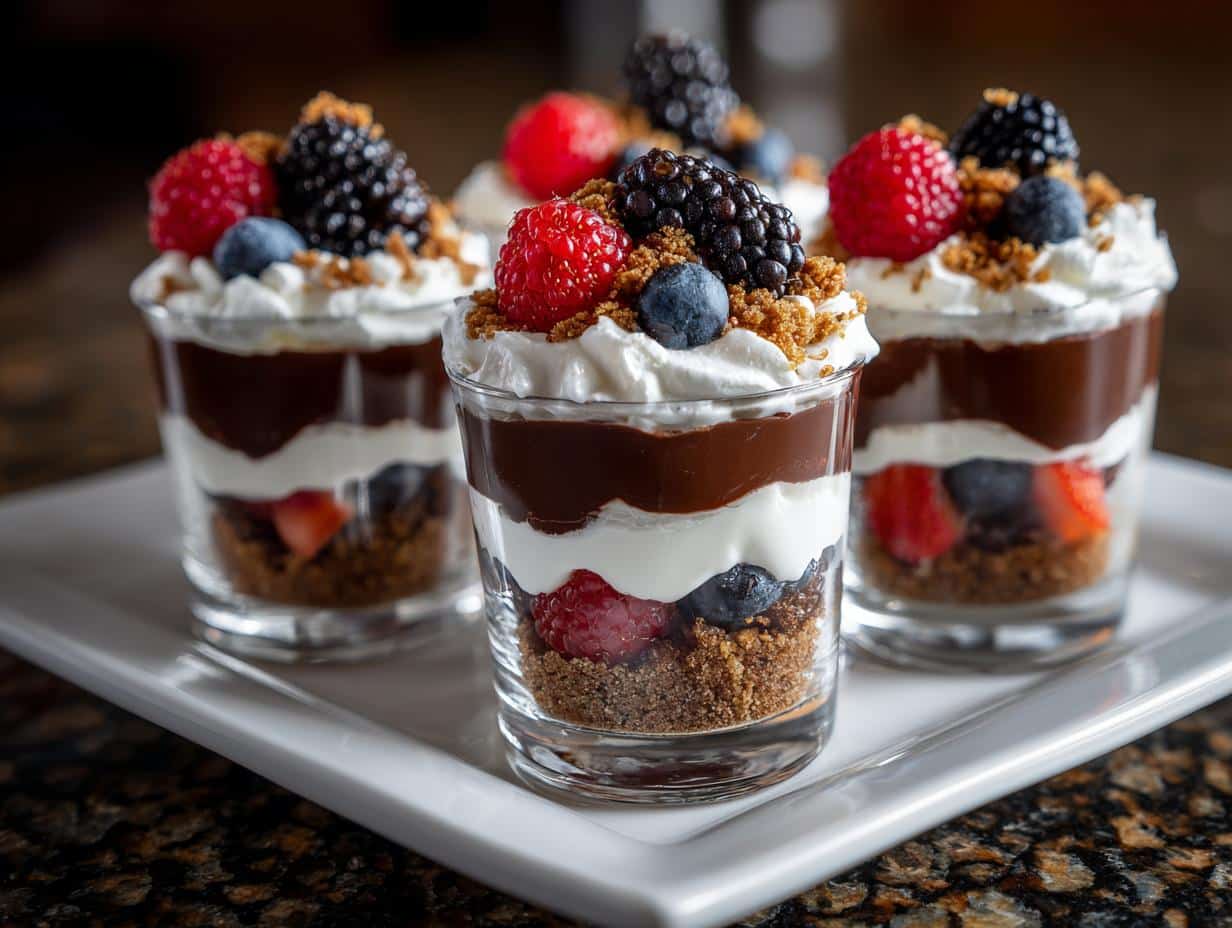 Mini dessert shots for parties