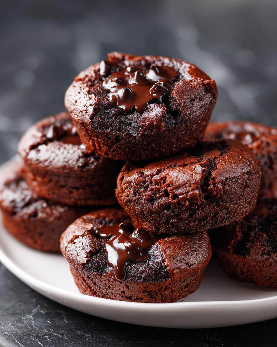 Mini fudge brownies - detail 2