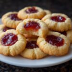 Mini jam-filled cookies