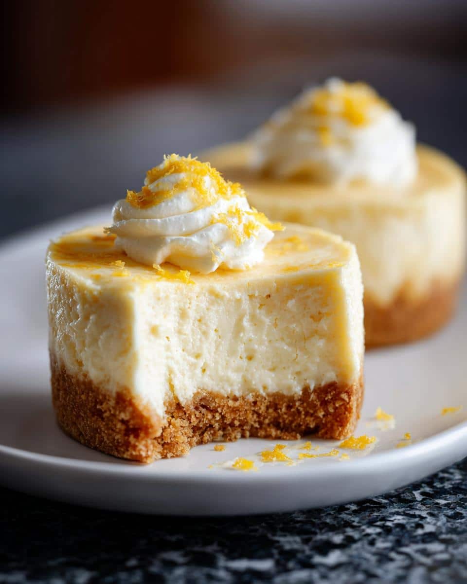Mini lemon cheesecake - detail 1