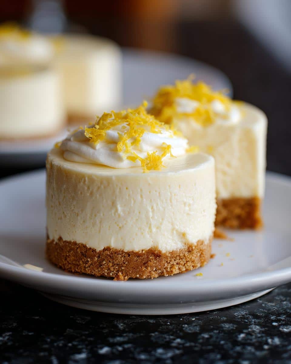Mini lemon cheesecake - detail 2