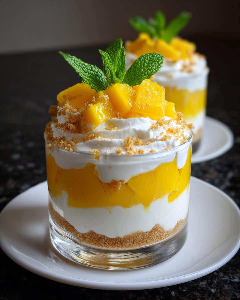 Mini mango dessert cups - detail 1