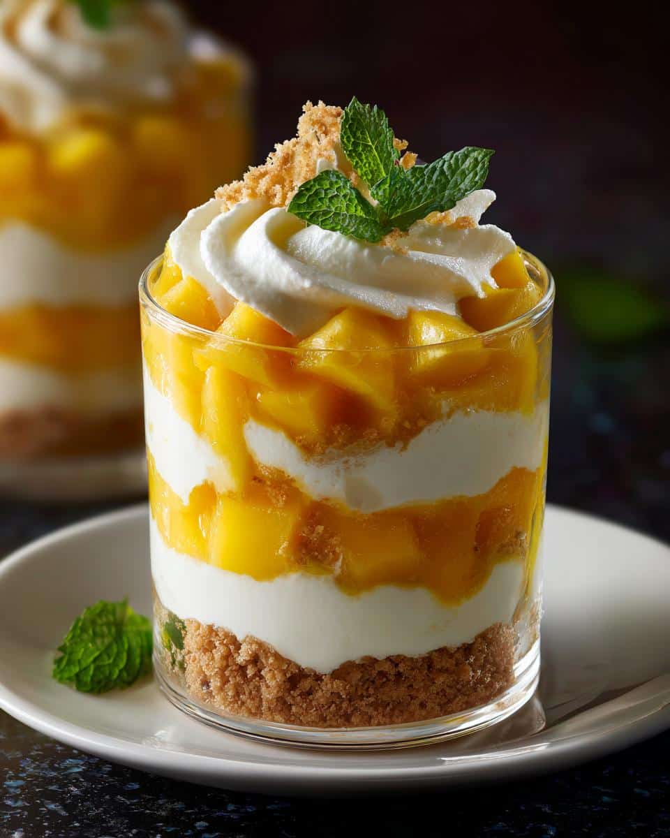 Mini mango dessert cups - detail 2