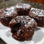 Mini molten lava cakes