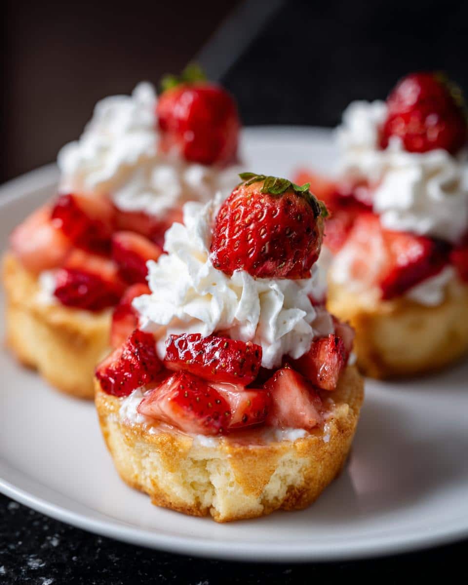 Mini strawberry shortcake cups - detail 1