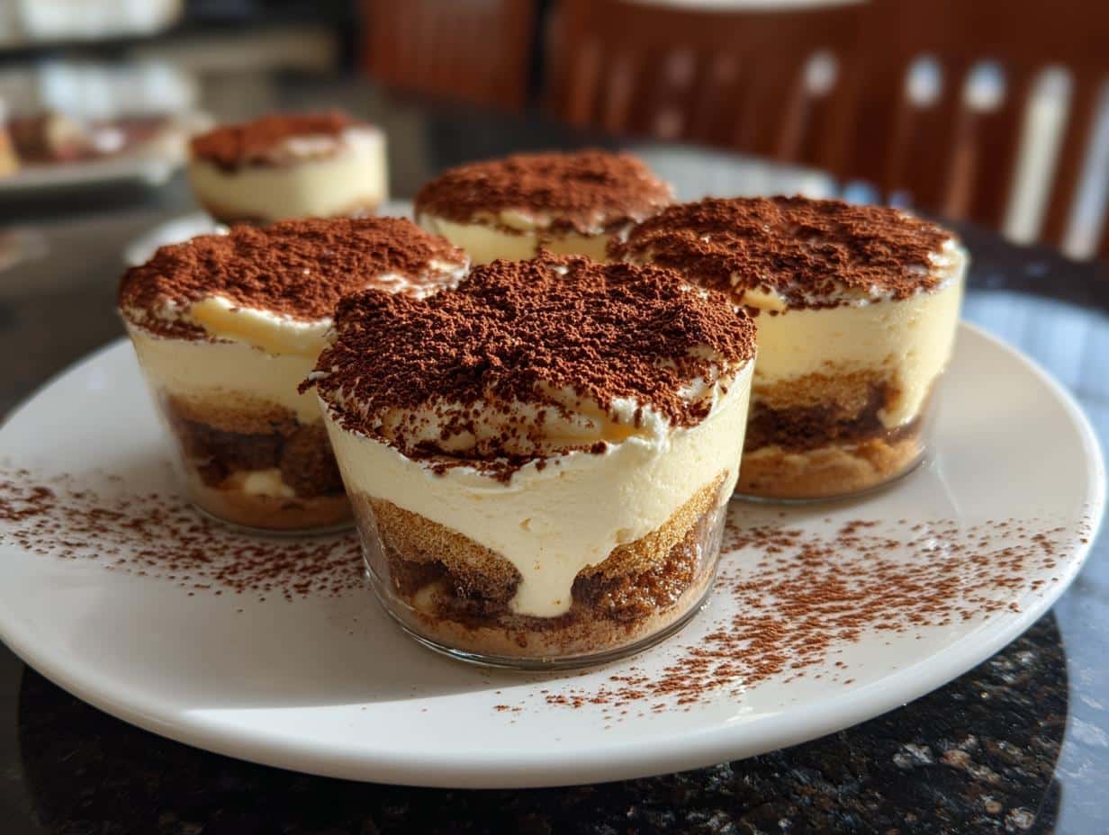 Mini tiramisu cups