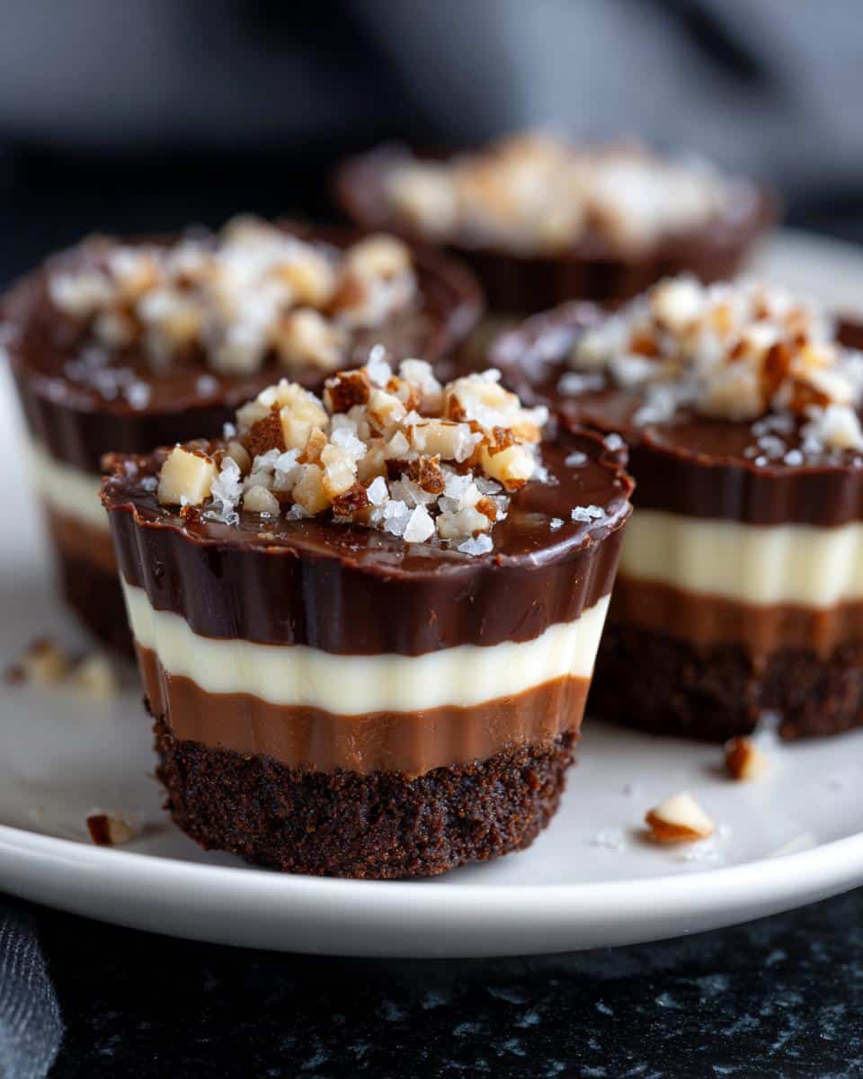 Mini triple-chocolate cups - detail 1