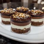 Mini triple-chocolate cups