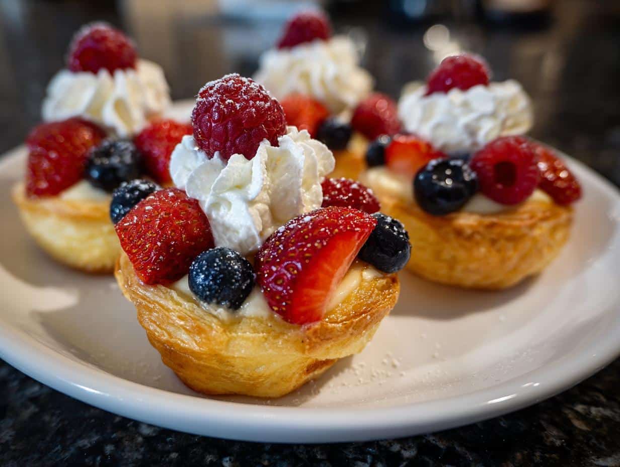 Mini vanilla berry cups