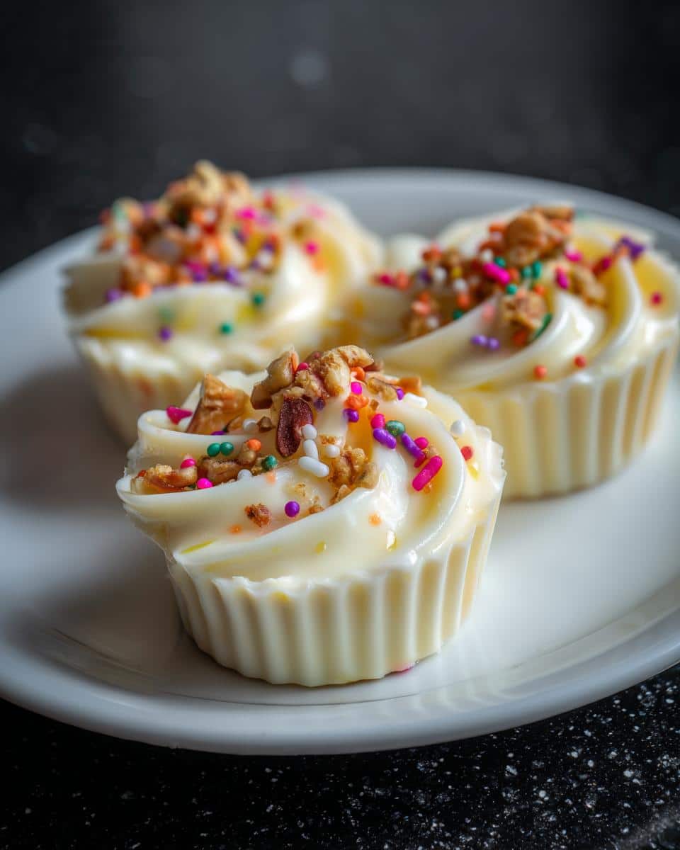 Mini white chocolate cups - detail 2