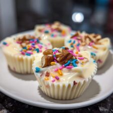 Irresistible Mini White Chocolate Cups in Just 10 Minutes
