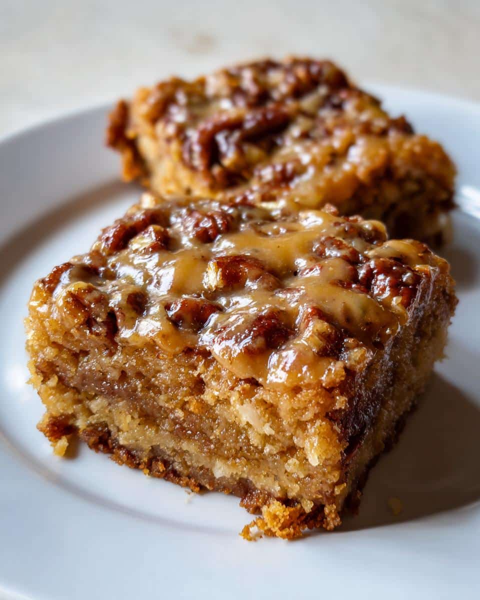 New Year Maple Pecan Blondie Bars - detail 1