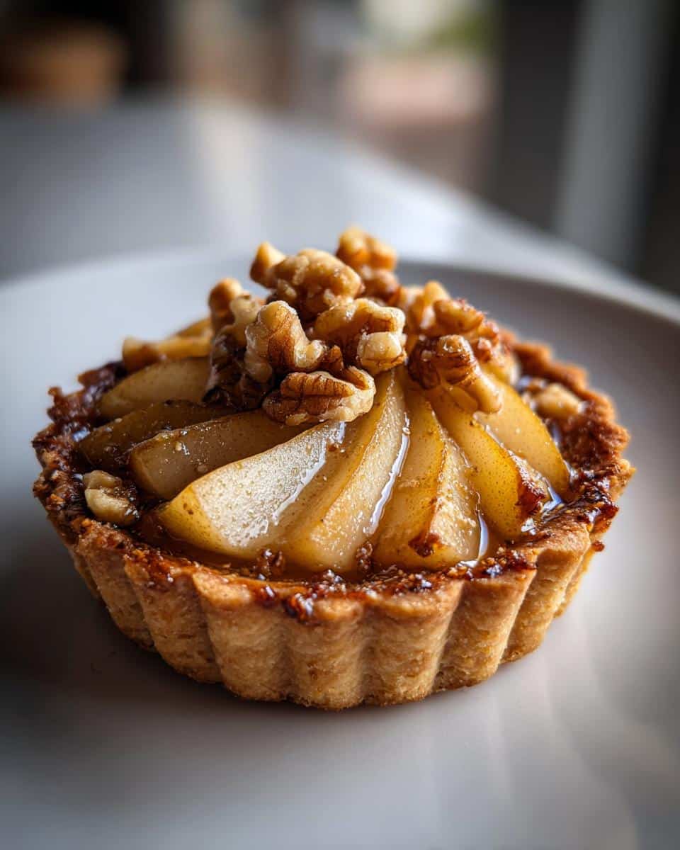 New Year Pear Walnut Tartlets - detail 2
