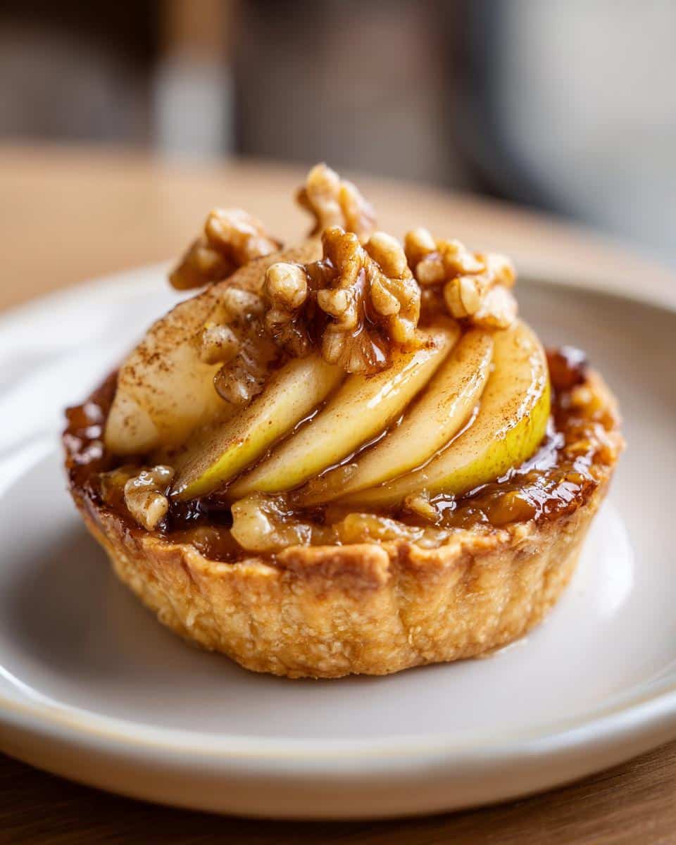 New Year Pear Walnut Tartlets - detail 3