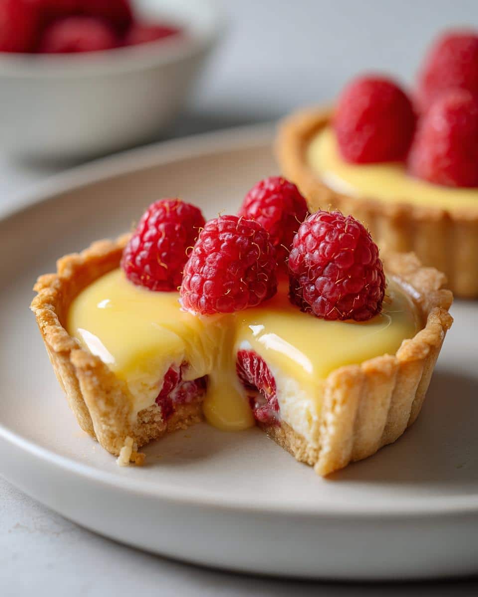 New Year Raspberry Lemon Tartlets - detail 1