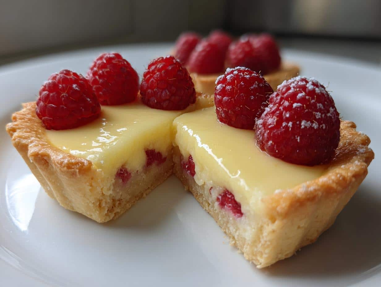 New Year Raspberry Lemon Tartlets