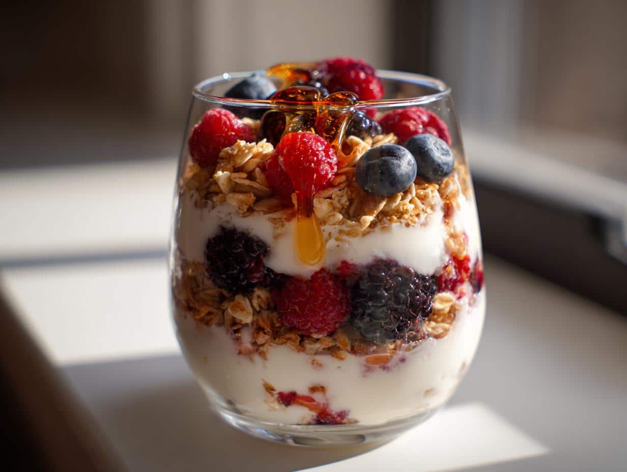 New Year Sparkle Berry Parfaits