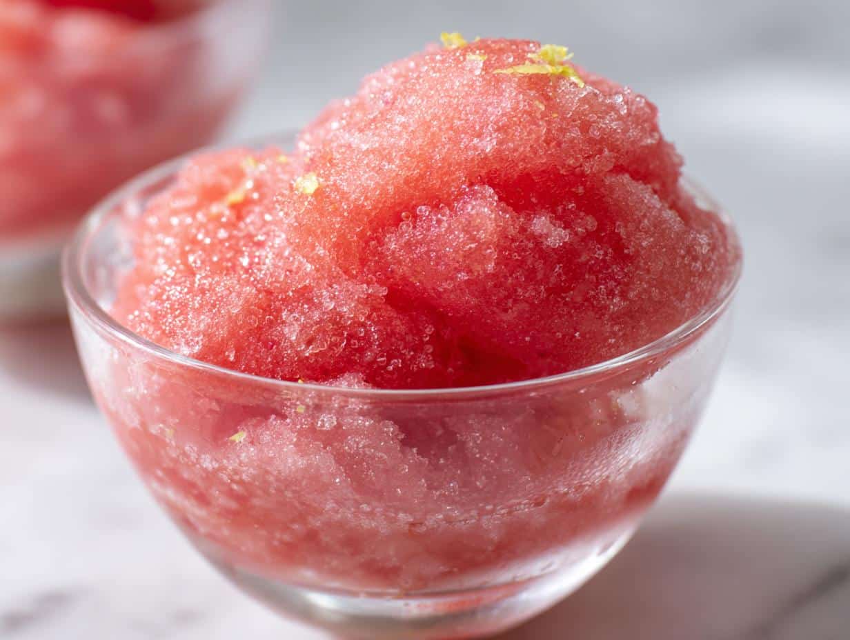 New Year Sparkling Fruit Punch Sorbet