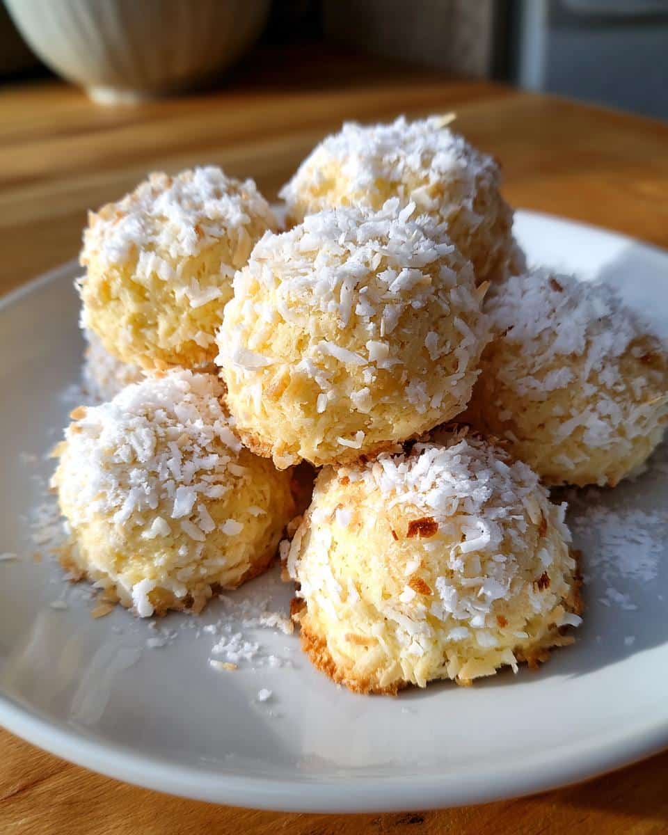 New Year Toasted Coconut Snowball Cookies - detail 1