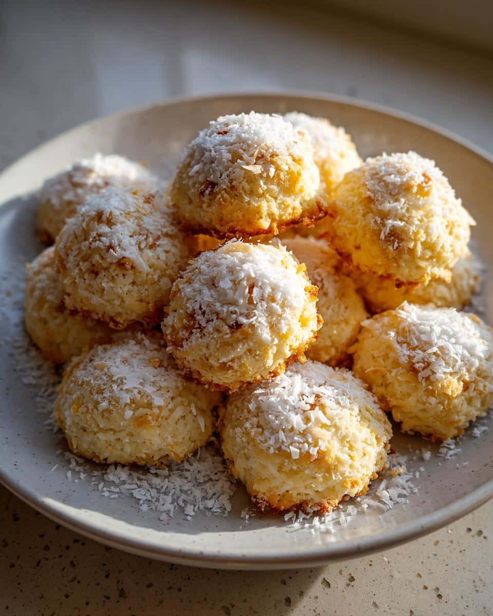 New Year Toasted Coconut Snowball Cookies - detail 2
