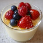 New Year Vanilla Panna Cotta with Mixed Berries