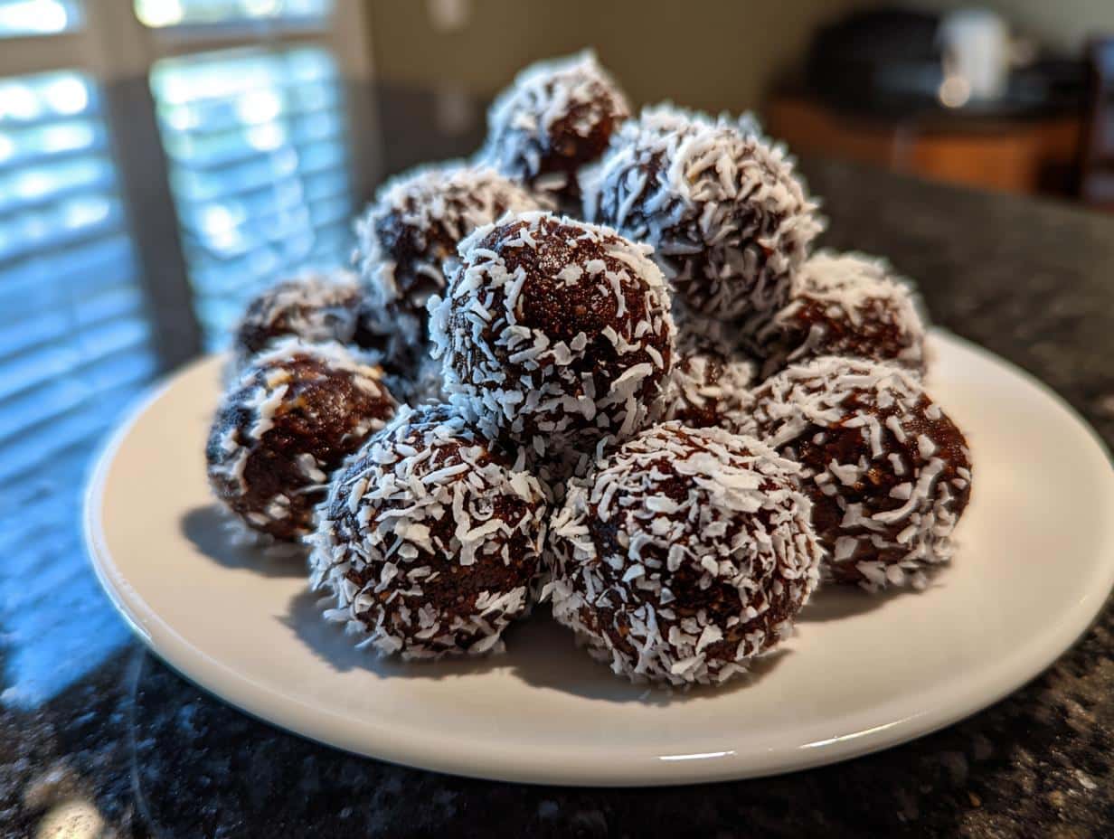 No-bake chocolate balls